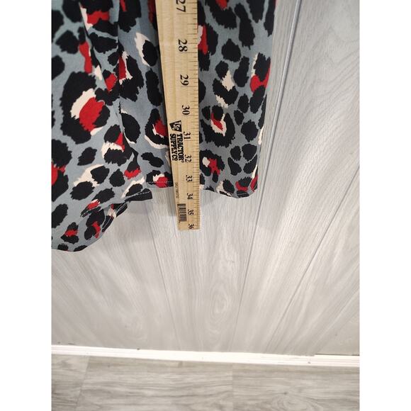 Women's Umgee Flowy Bell Sleeve Dress Size L Comfort High Low Office Casual - Picture 6 of 7